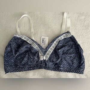 NWT Antigel Blue w/ White Polka Dots Bra